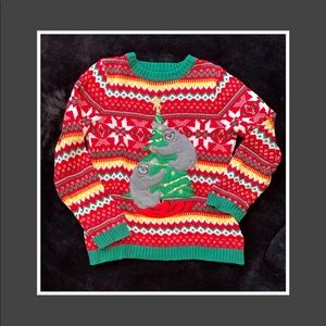 Blizzard Bay sloth Xmas seater